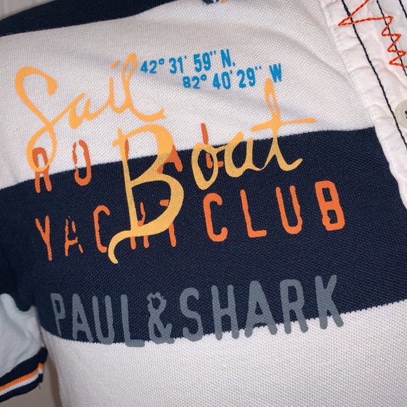 PAUL & SHARK LIMITED EDITION YACHT CLUB POLO SHIRT $175 - Picture 3 of 10